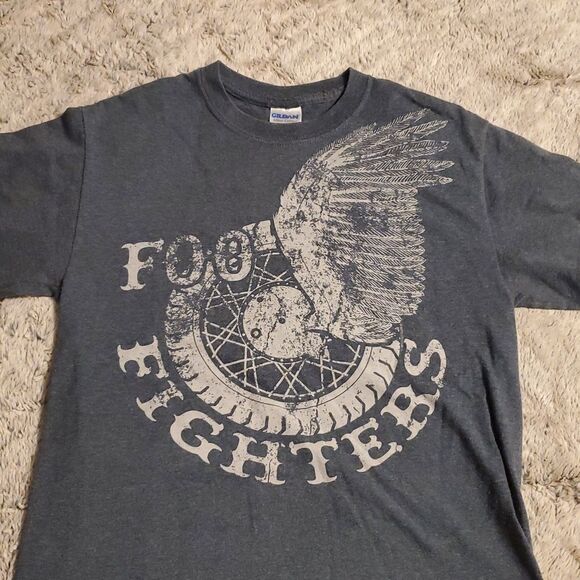 Foo Fighters Band Concert Gray Graphic T Shirt Sz S - Picture 2 of 4